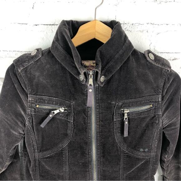 Vintage 90’s Y2K Velvet Velour Jacket - Picture 3 of 7